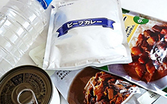 災害時の備蓄品　食事編